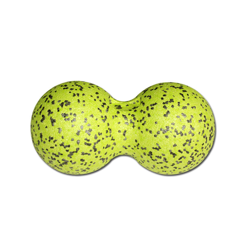 SPORX Double Lacrosse Ball Massage Ball Peanut Ball- Deep Tissue Massage and Trigger Point Release Yellow