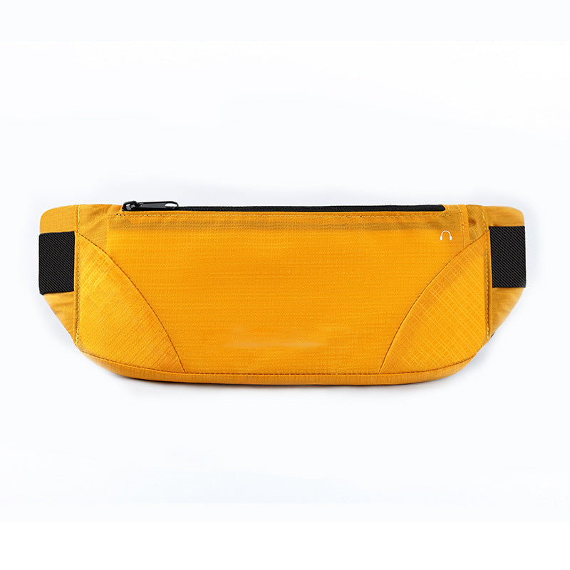 SPORX Waterproof Light Slim Running Belt Zip Waist Pouch Mustard