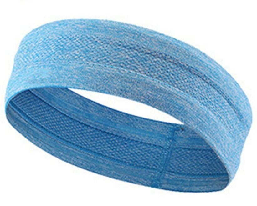 SPORX Fabric Loop Headband Sweatband Bandana Blue