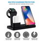 SPORX Wireless Charger Apple Charging Dock for iwatch 4321 AirPods 2/1, iPhone & Other Qi Enable Phones-Black