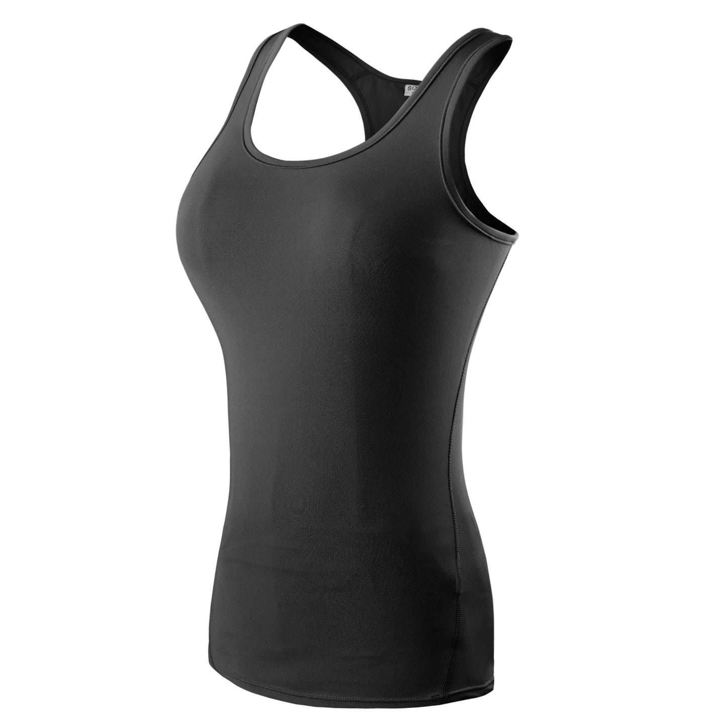 SPORX Womens Racer Back Top Tank Inbuilt Shelf Bra