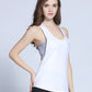 SPORX Women's Quick Dry  Yoga Tanks Tops Sleeveless White