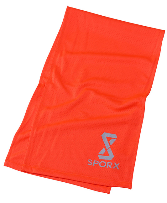 SPORX X Cool Double Layer Cooling Towel Hi Vis Red