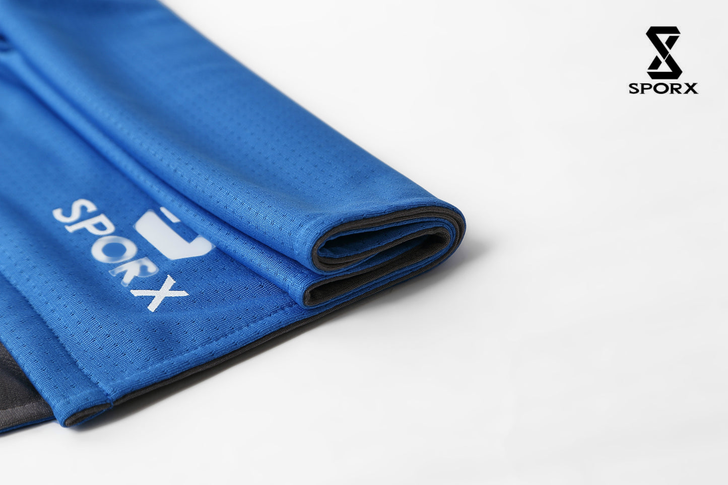 SPORX X Dry Double Layer Cooling Towel Royal Blue/Grey Maximum Instant Cooling UPF 50 Sun Protection, Yoga, Golf, Gym, Neck, Workout