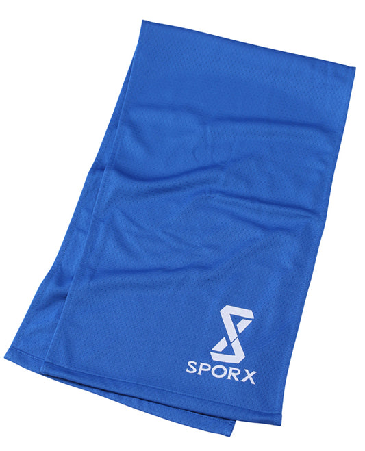 SPORX X Cool Double Layer Cooling Towel Royal Blue Maximum Instant Cooling